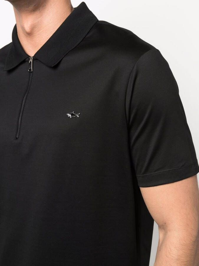 Paul & Shark Polo met ritssluiting Zwart