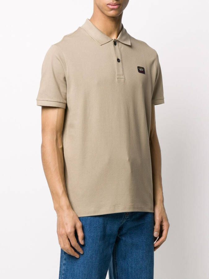 Paul & Shark Poloshirt met logopatch Beige