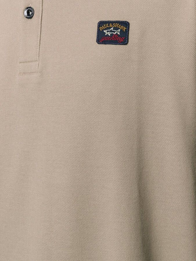 Paul & Shark Poloshirt met logopatch Beige