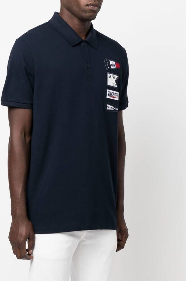 Paul & Shark Poloshirt met logopatch Blauw