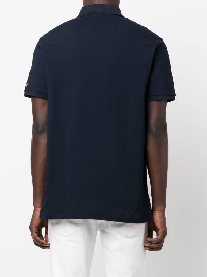Paul & Shark Poloshirt met logopatch Blauw