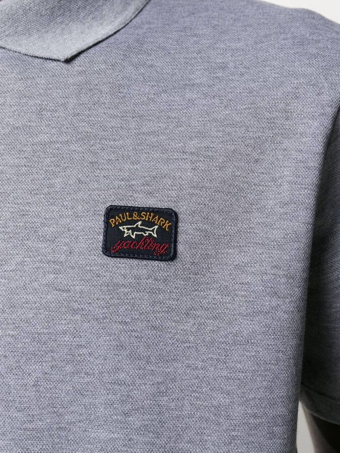 Paul & Shark Poloshirt met logopatch Grijs