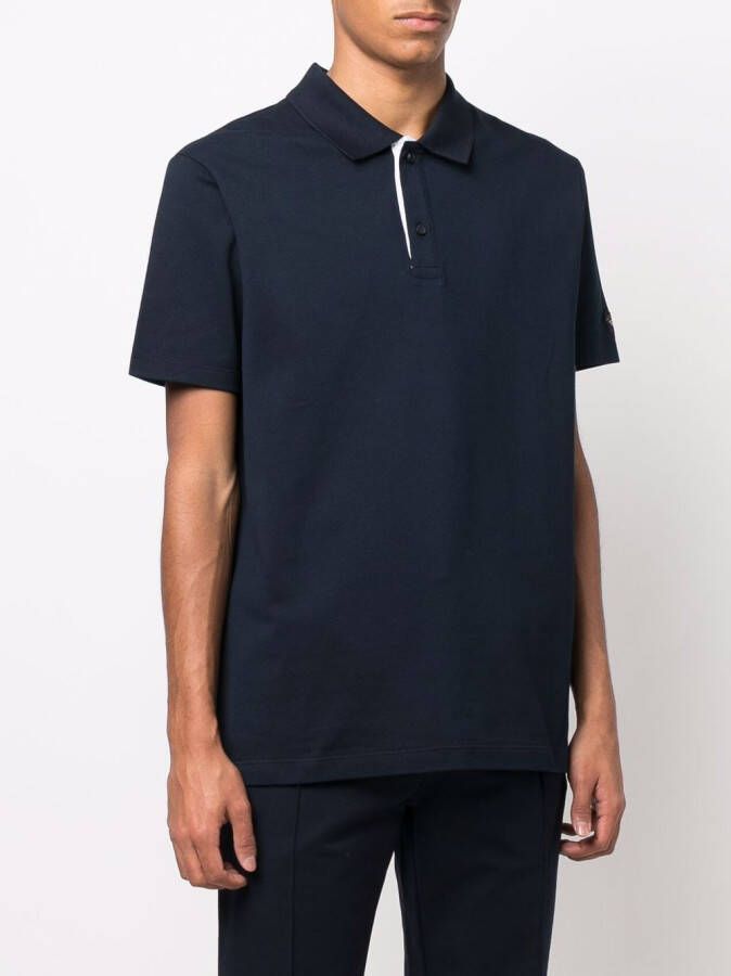 Paul & Shark Poloshirt met logoprint Blauw