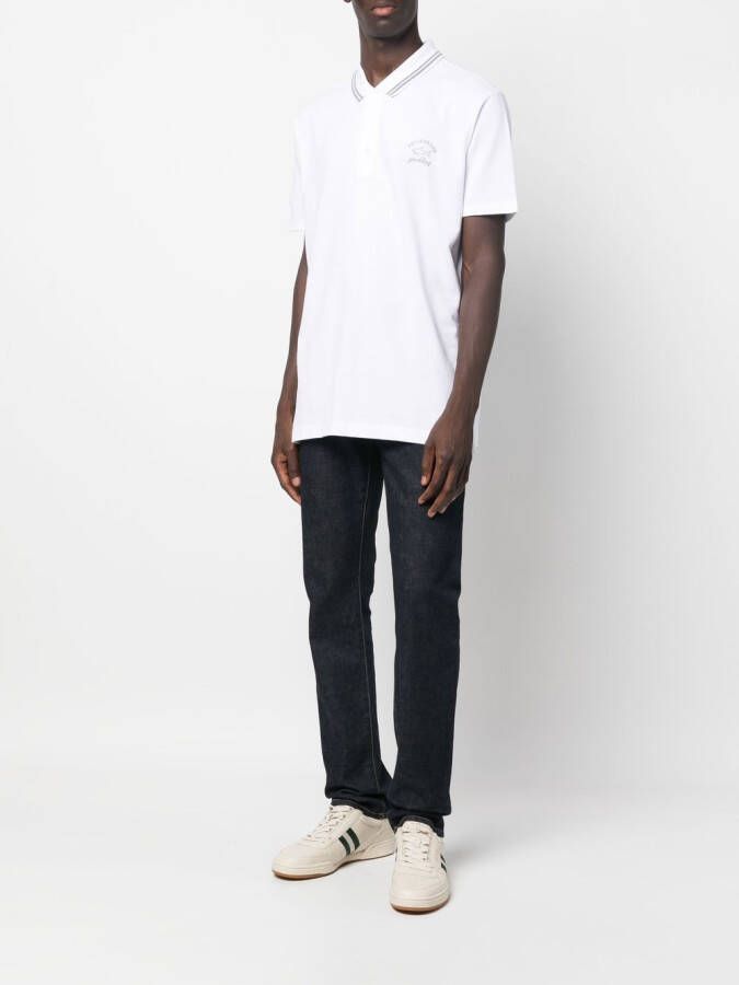 Paul & Shark Poloshirt met logoprint Wit