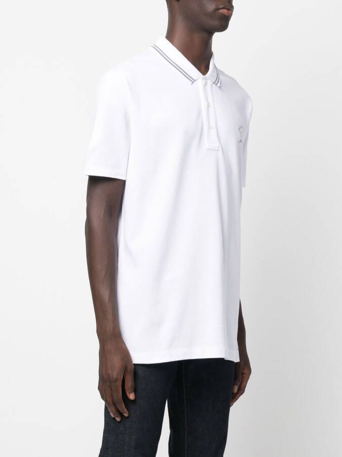 Paul & Shark Poloshirt met logoprint Wit