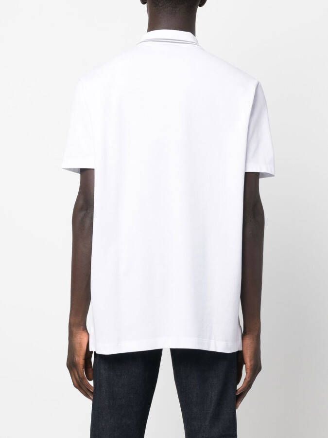 Paul & Shark Poloshirt met logoprint Wit