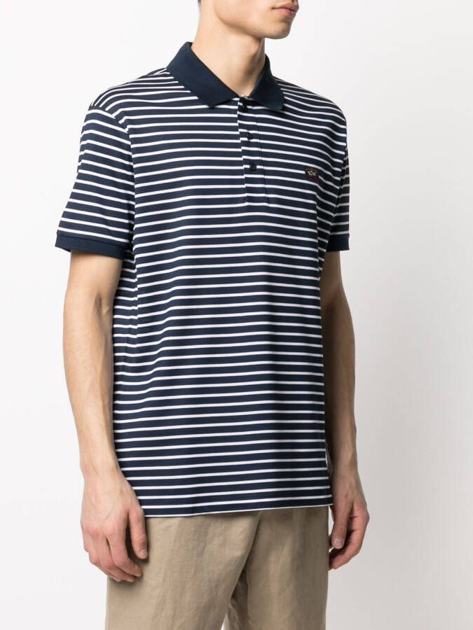 Paul & Shark Poloshirt met patch Blauw