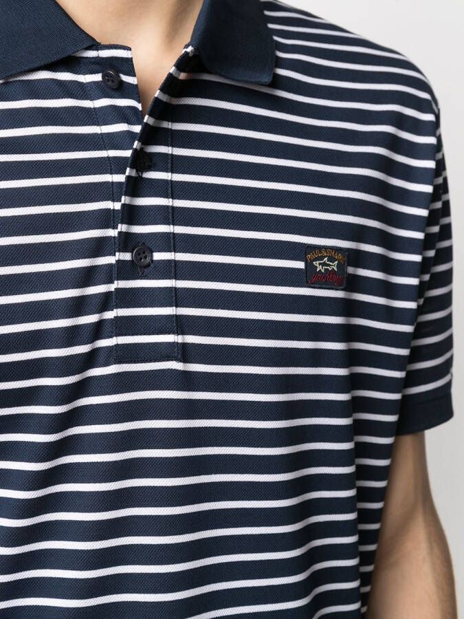 Paul & Shark Poloshirt met patch Blauw