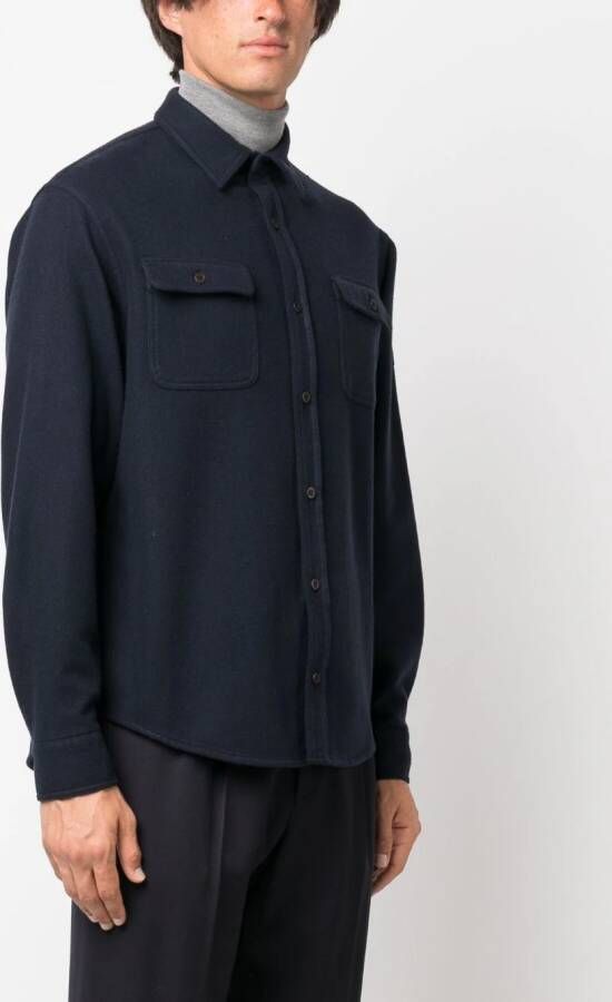 Paul & Shark Shirtjack met logopatch Blauw