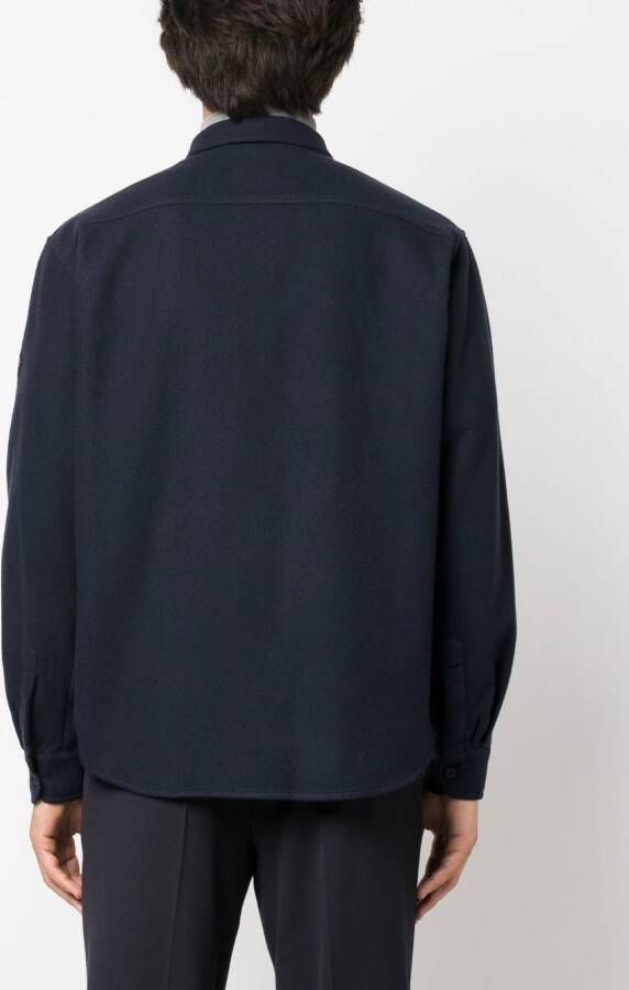 Paul & Shark Shirtjack met logopatch Blauw