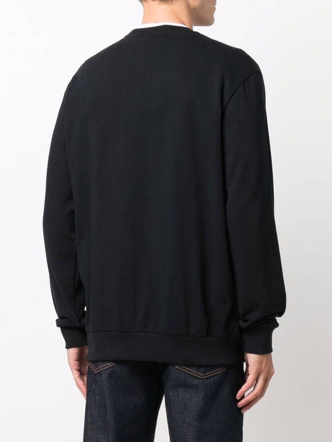 Paul & Shark Sweater met logopatch Zwart