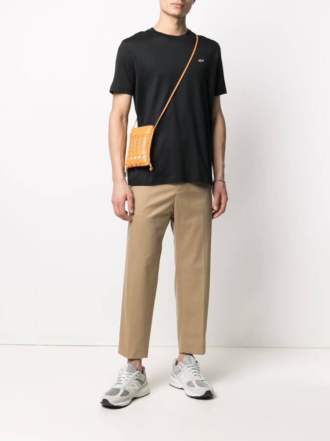 Paul & Shark T-shirt met haaipatroon Zwart