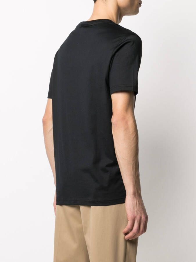 Paul & Shark T-shirt met haaipatroon Zwart