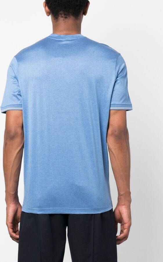 Paul & Shark T-shirt met logopatch Blauw