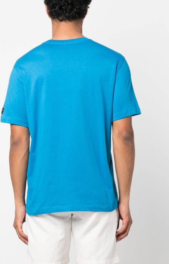 Paul & Shark T-shirt met logoprint Blauw