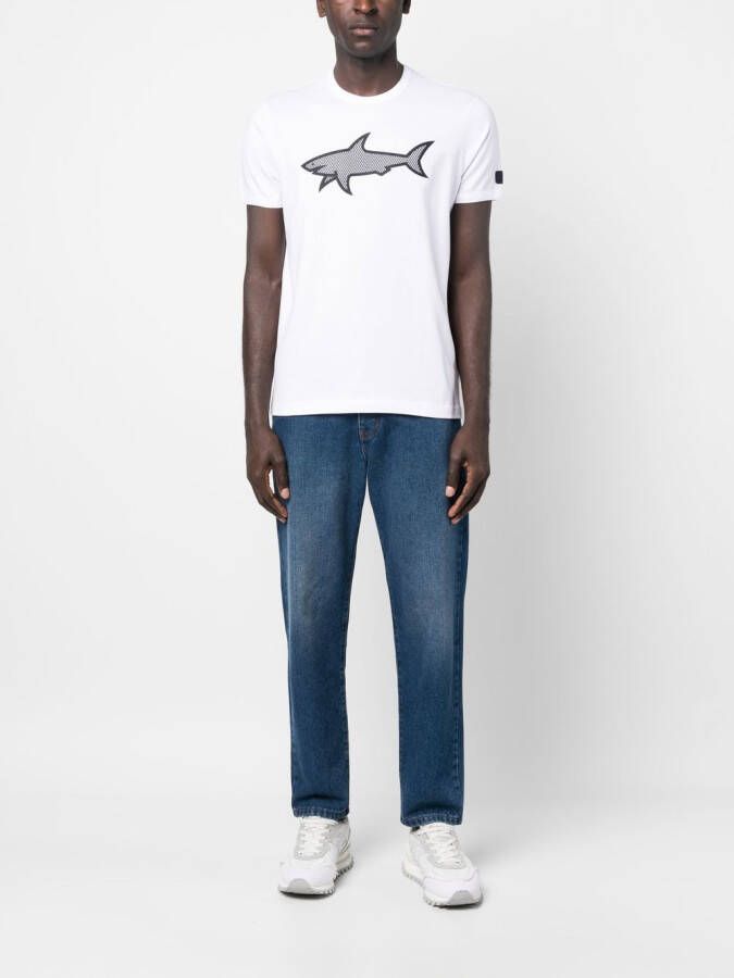 Paul & Shark T-shirt met logoprint Wit