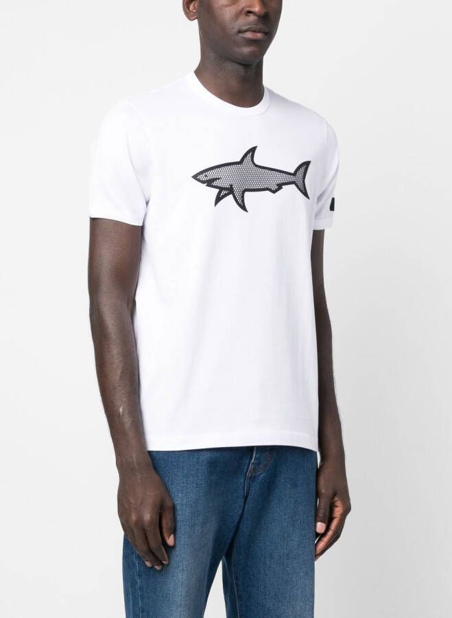 Paul & Shark T-shirt met logoprint Wit