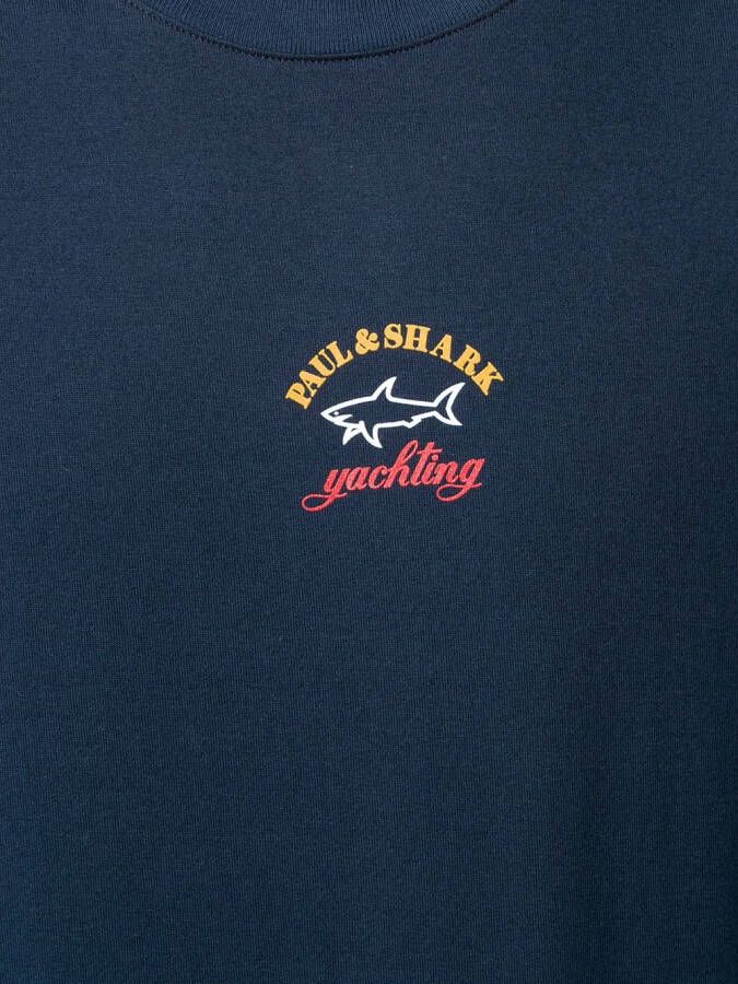 Paul & Shark T-shirt met ronde hals Blauw