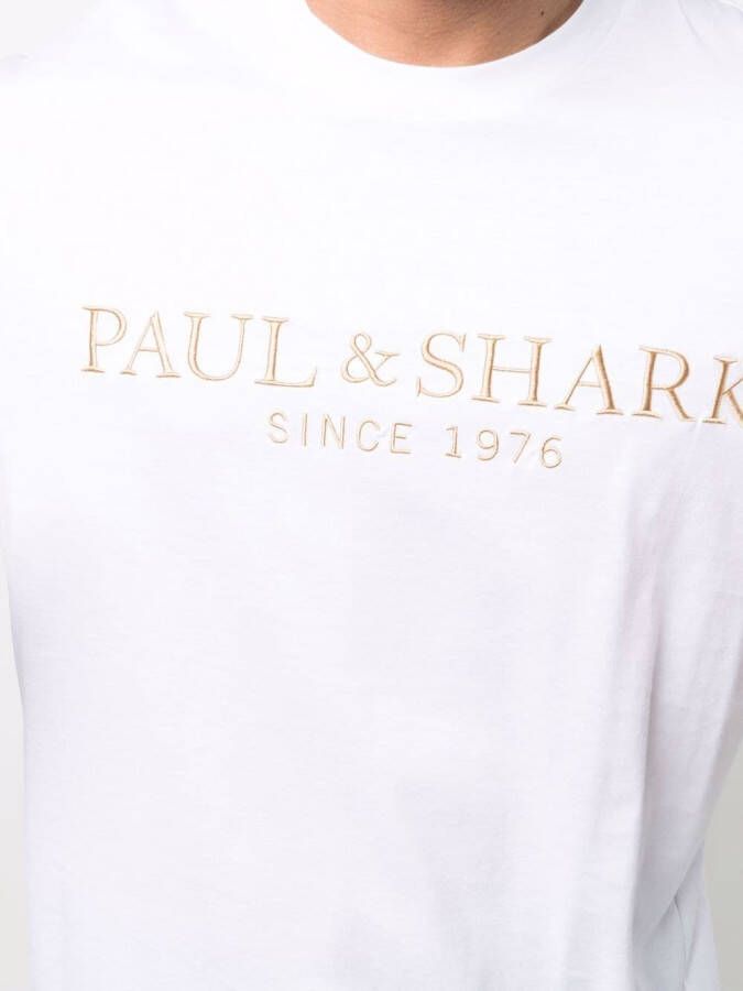 Paul & Shark T-shirt met ronde hals Wit