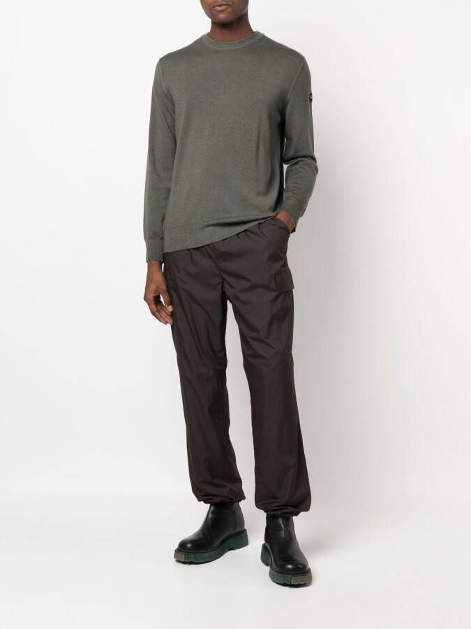 Paul & Shark Trui met logopatch Groen