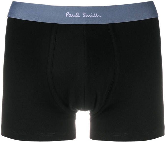 Paul Smith Boxershorts met logo tailleband Zwart