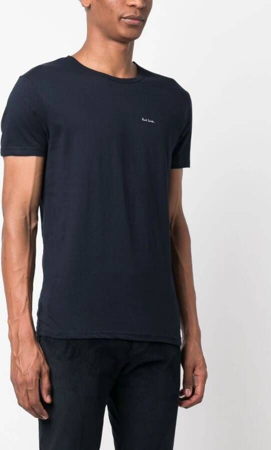 Paul Smith Drie T-shirts met logoprint Blauw