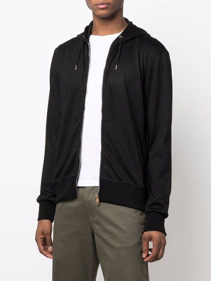 Paul Smith Fijngebreide hoodie Zwart