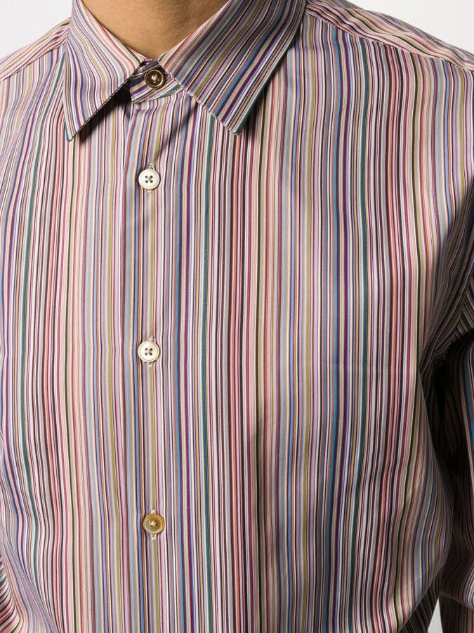 Paul Smith Gestreept overhemd Blauw