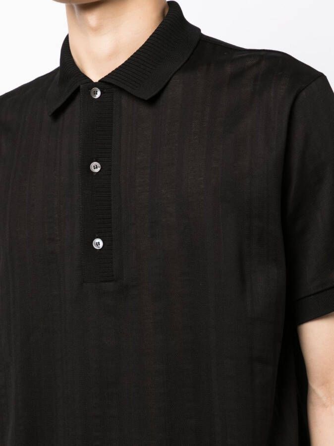 Paul Smith Gestreept poloshirt Zwart