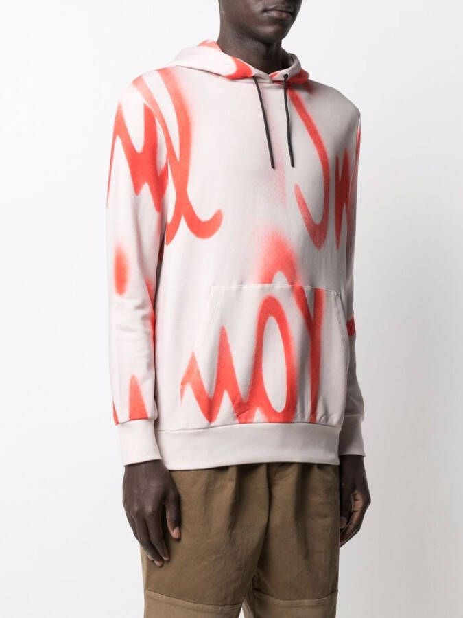 Paul Smith Hoodie met logoprint Beige