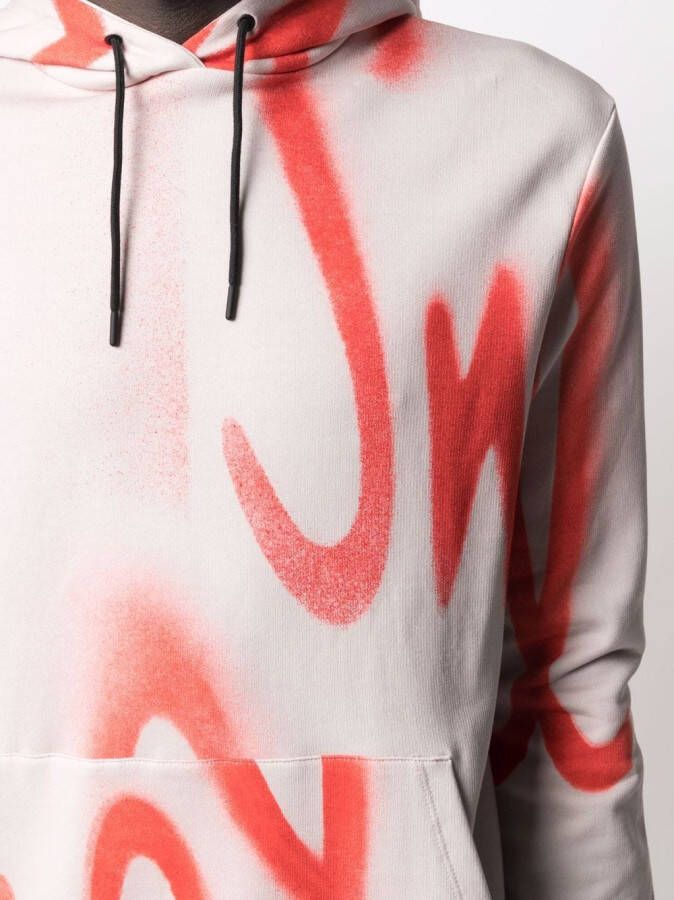 Paul Smith Hoodie met logoprint Beige