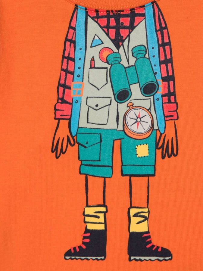 Paul Smith Junior T-shirt met print Oranje