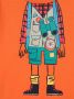Paul Smith Junior T-shirt met print Oranje - Thumbnail 3
