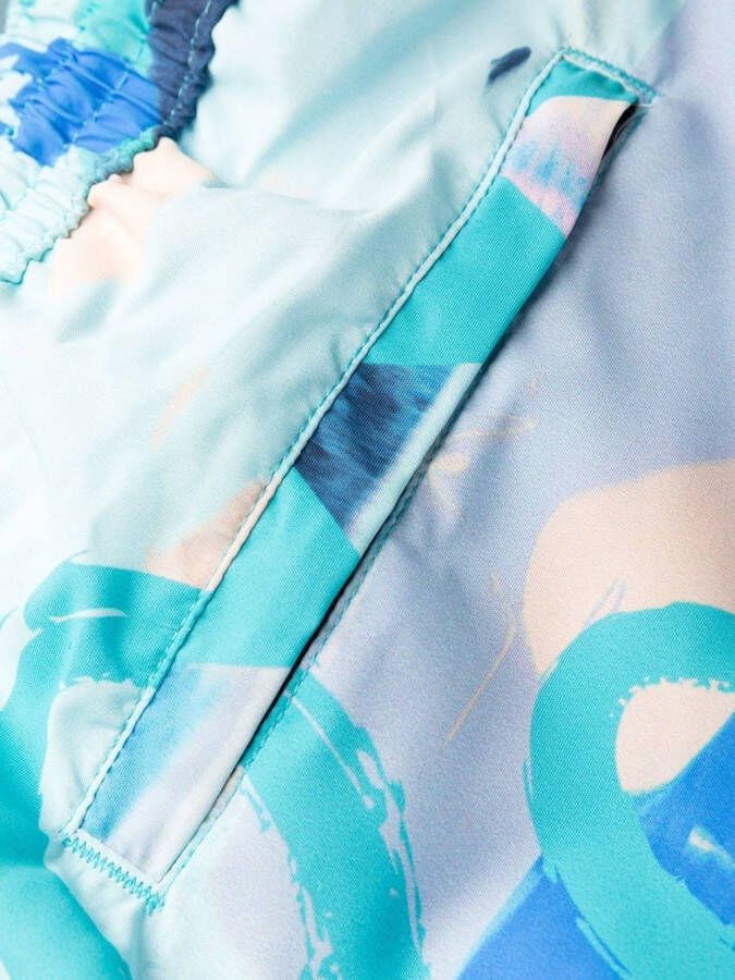 Paul Smith Zwembroek met logoprint Blauw