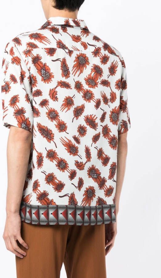 Paul Smith Overhemd met bloemenprint Bruin