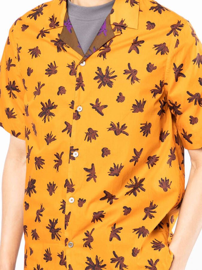 Paul Smith Overhemd met bloemenprint Oranje