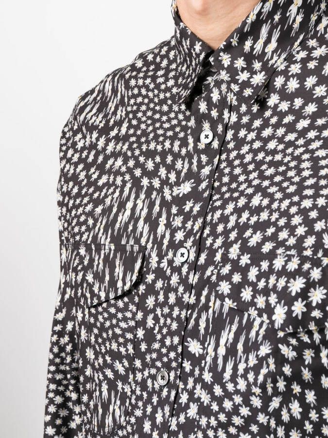 Paul Smith Overhemd van bloemenprint Zwart