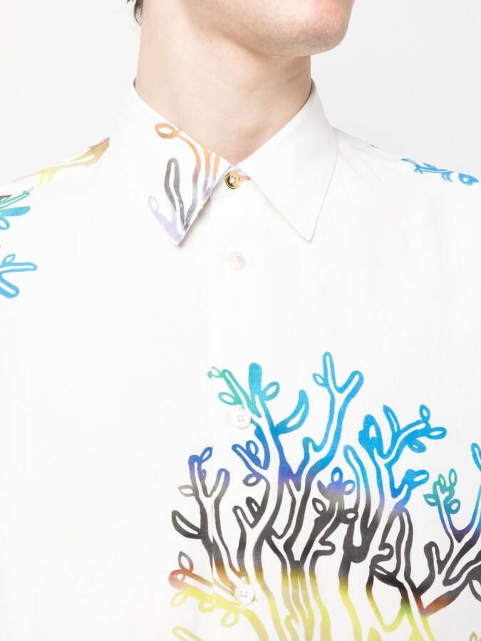 Paul Smith Overhemd met patroon Wit