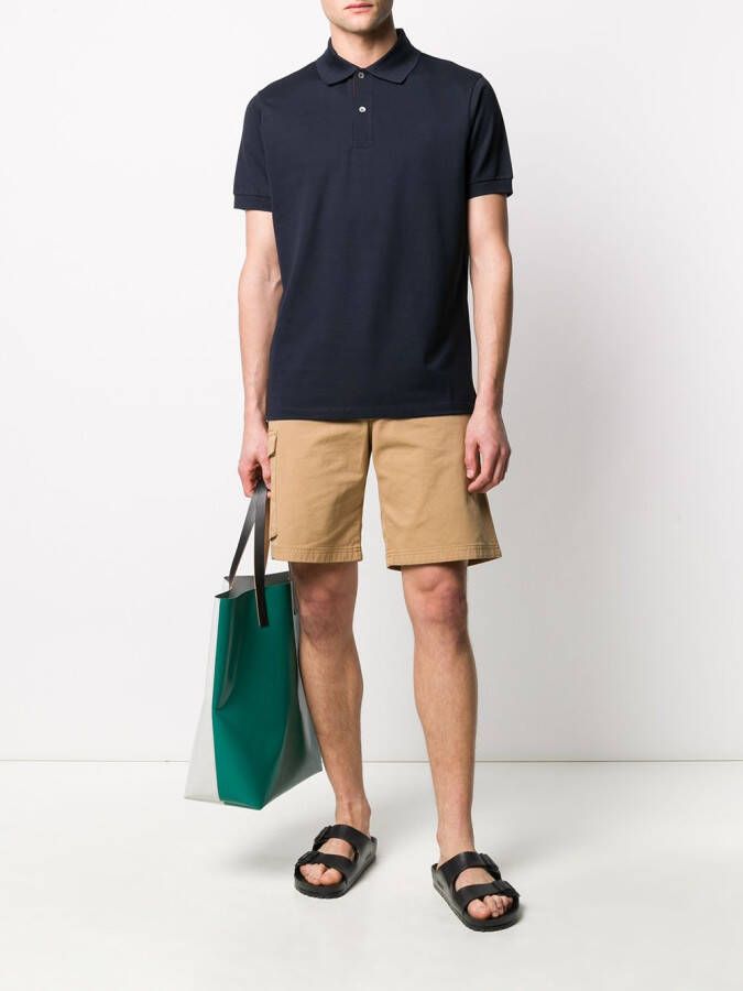 Paul Smith Piqué poloshirt Blauw
