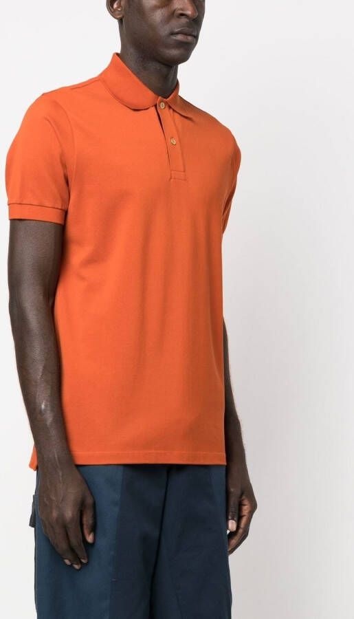 Paul Smith Poloshirt met knopen Oranje