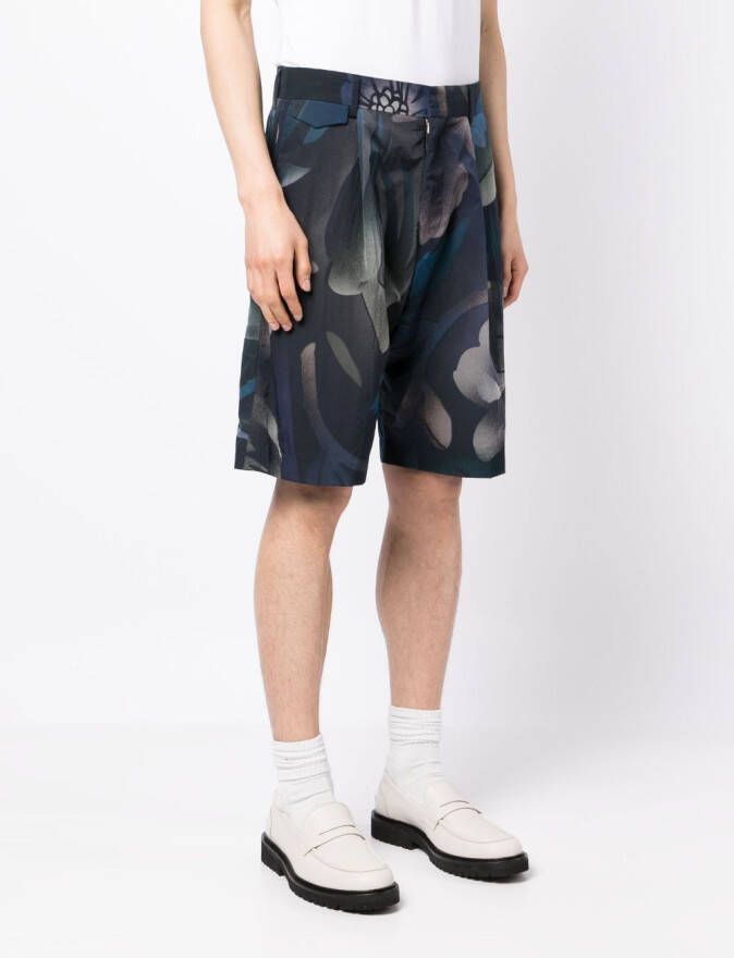 Paul Smith Shorts met abstracte print Blauw