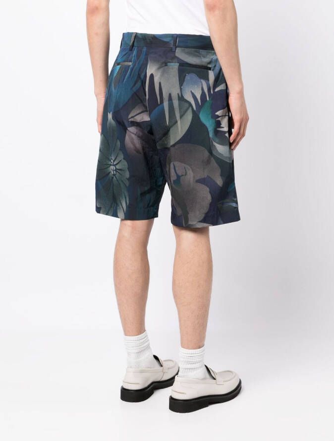 Paul Smith Shorts met abstracte print Blauw