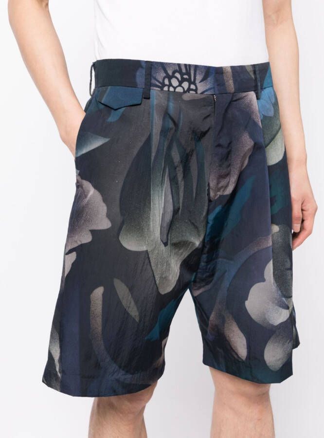 Paul Smith Shorts met abstracte print Blauw
