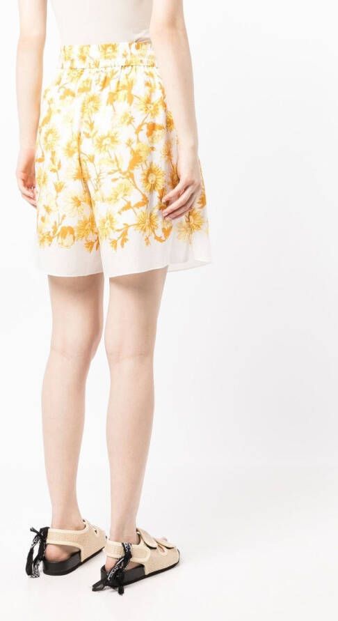 Paul Smith Shorts met bloemenprint Wit