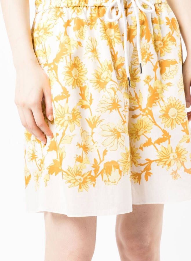 Paul Smith Shorts met bloemenprint Wit