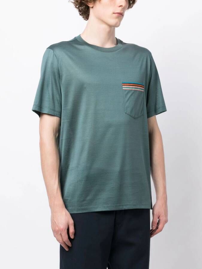 Paul Smith Overhemd met kenmerkende streep Groen