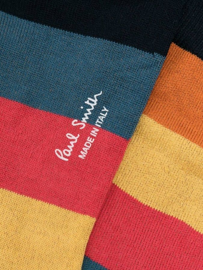 Paul Smith Sokken met colourblocking Zwart