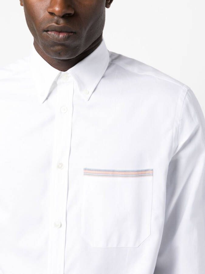 Paul Smith Overhemd met gestreept detail Wit