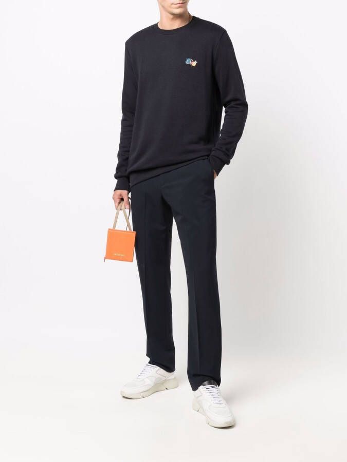 Paul Smith Sweater met logoprint Blauw