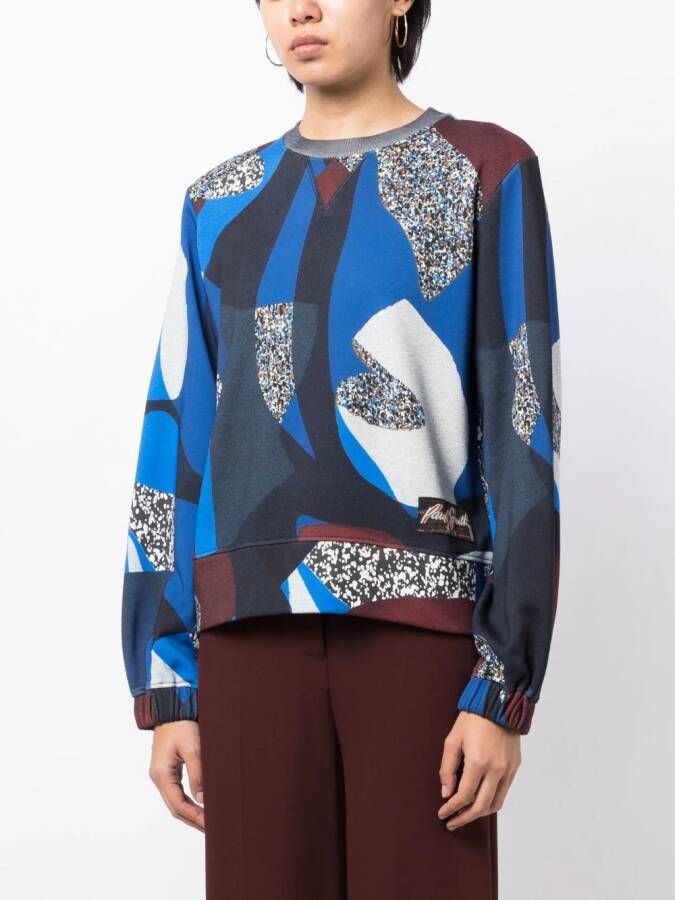 Paul Smith Sweater met tijgerprint Blauw